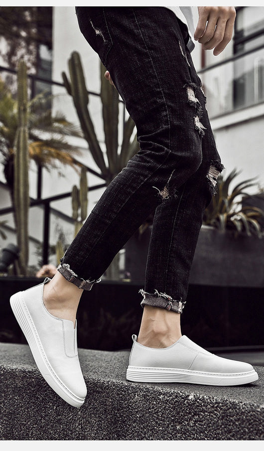 Zapatos Blancos Cómodos para Hombre Talla Grande - Image 6
