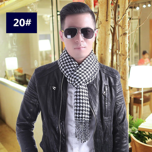 Bufanda Cuadrille Cálida para Hombre - Estilo Casual Versátil - Image 40