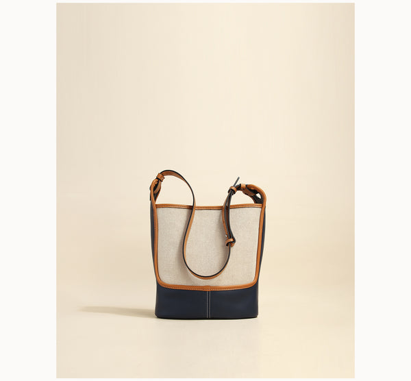 Bolsa Bucket con Contraste Elegante