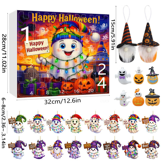 Adorno Navideño Muñeca Fantasma Calabaza en Caja Sorpresa - Image 15