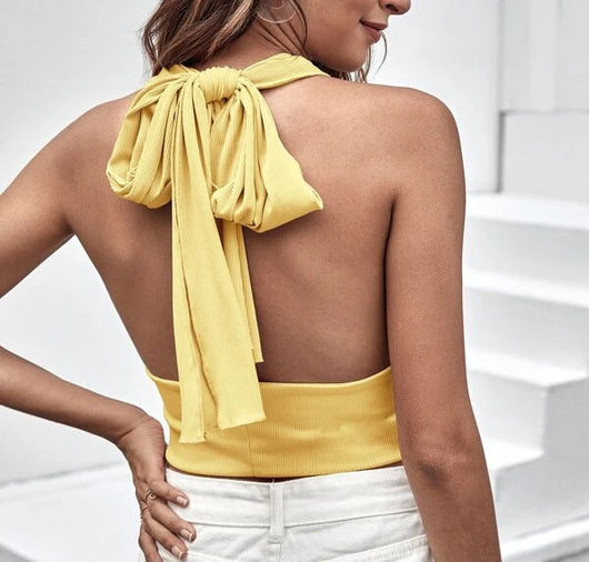 Chaleco Halter con Correas Cruzadas - Image 10