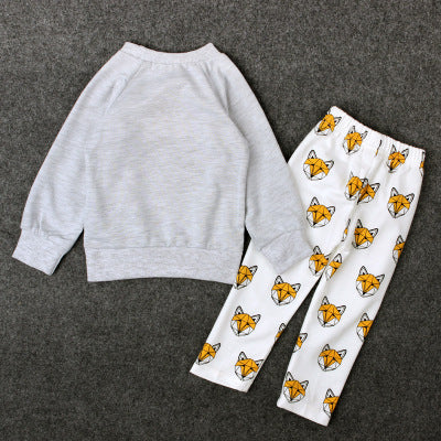 Conjunto Infantil Unisex Estampado Zorro - Primavera y Otoño - Image 2
