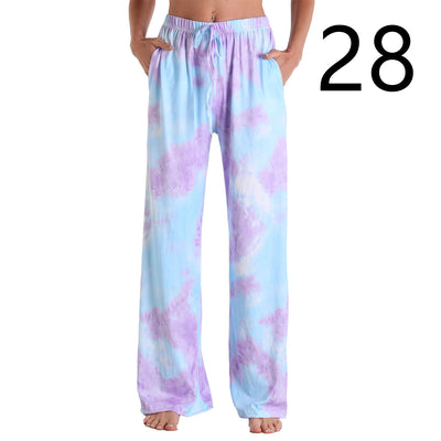 Pantalones Deportivos Casuales con Cintura Elástica y Bolsillos para Mujer - Image 43