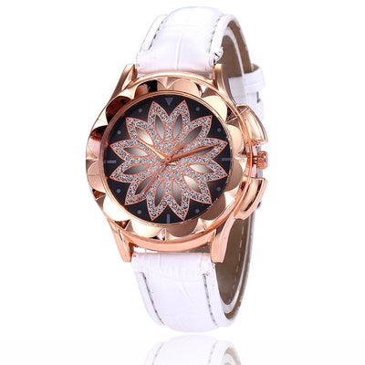 Reloj Pulsera Dama con Cruz de Diamantes de Imitación en Oro Rosado - Image 7