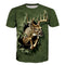 Playera Hombre Estampado Venado - Algodón Premium