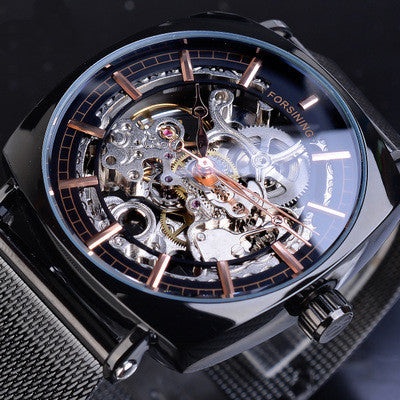 Reloj Mecánico Automático para Hombre con Esfera Esqueletizada - Image 3