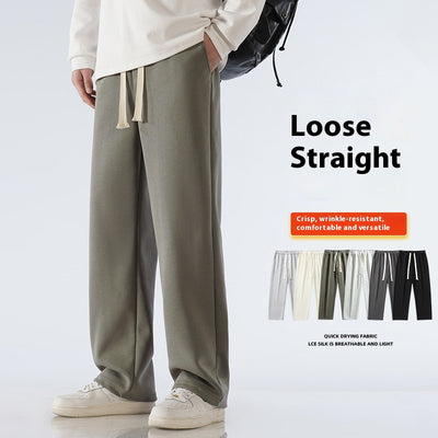 Pantalones Deportivos Holgados de Pierna Ancha para Hombre - Image 10