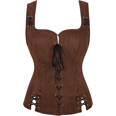 Blusa de Gamuza con Cordones para Mujer - Image 6
