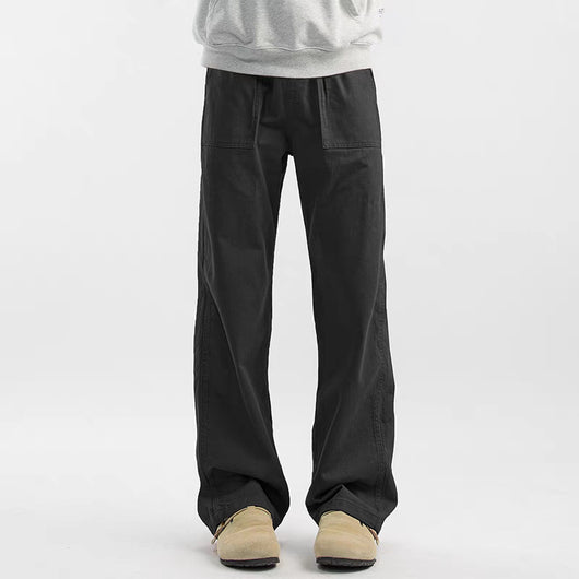 Pantalones Cargo Retro Maillard de Corte Recto para Hombre - Image 2