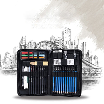 Set de 72 Lápices de Colores Profesionales con Carboncillos y Pinceles para Dibujo Artístico - Image 5
