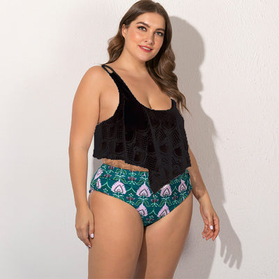 Bikini Talla Grande con Diseño Dividido - Image 2