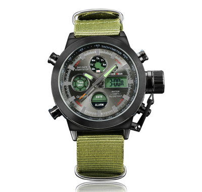 Reloj Deportivo Multifunción para Hombre - Estilo Urbano con Correa de Lona - Image 7