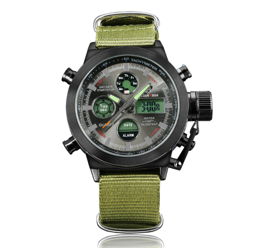 Reloj Deportivo Multifunción para Hombre - Estilo Urbano con Correa de Lona - Image 7