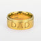 Monogram ring titanium steel ring Golden 10