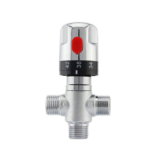 Válvula Termostática Solar de Cobre DN15 1/2" - Control de Temperatura Automático