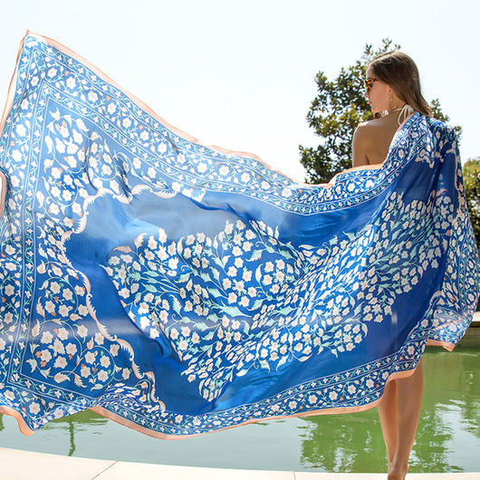 Chal Oversized de Protección Solar Étnico para Viajes