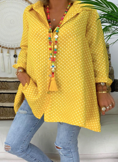Blusa Suelta Elegante de Manga Larga
