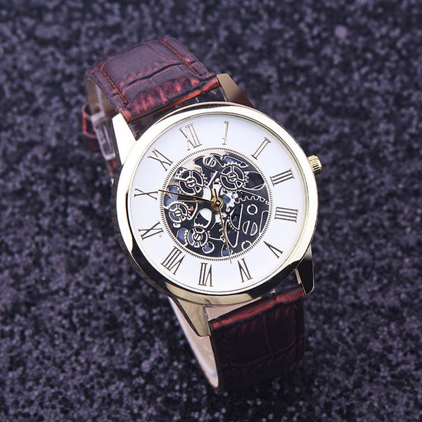 Reloj Casual Retro Coreano para Hombre - Cuarzo Resistente al Agua