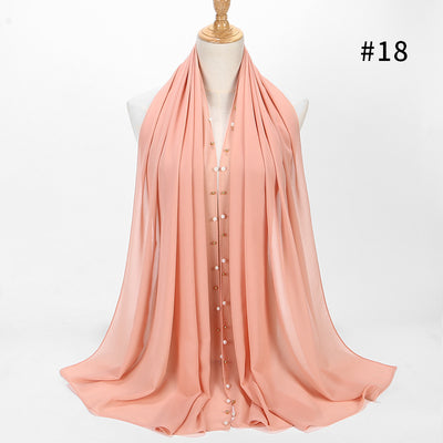 Pañuelo Hijab de Gasa Perla con Brillo - Image 15