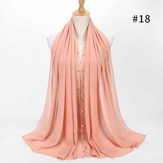 Pañuelo Hijab de Gasa Perla con Brillo - Image 15