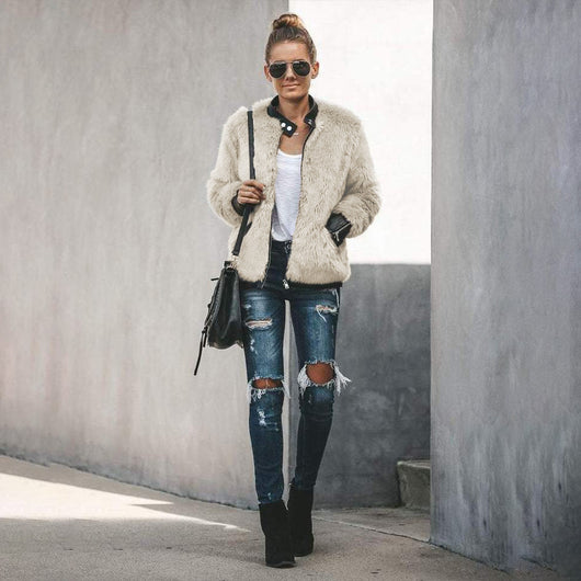 Cardigan de Polar Suave con Cierre