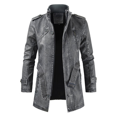 Chaqueta de Cuero Slim Fit Térmica para Hombre - Image 6