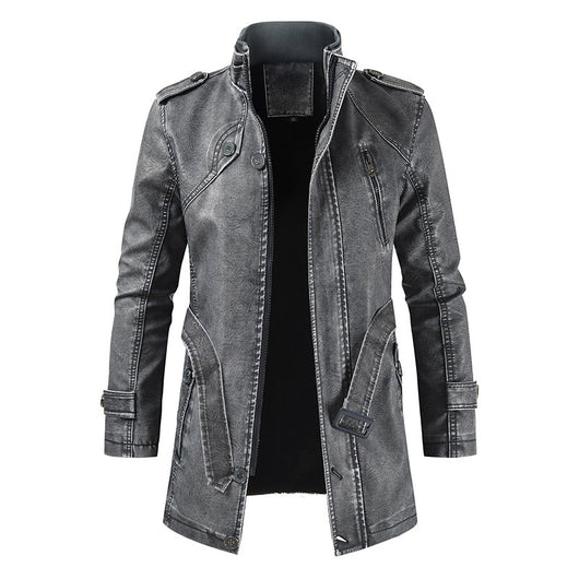 Chaqueta de Cuero Slim Fit Térmica para Hombre - Image 6