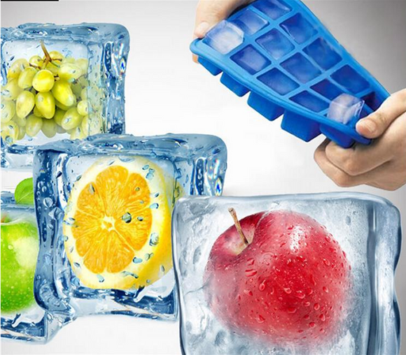 Molde de Hielo de Silicona con 15 Cuadrados
