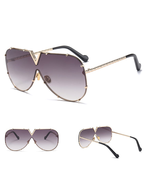 Gafas de Sol Unisex Rimless con Remaches - Estilo Minimalista y Versátil - Image 2
