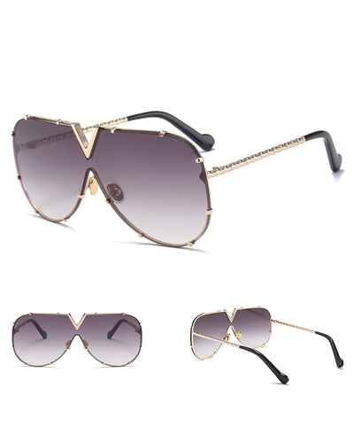 Gafas de Sol Unisex Rimless con Remaches - Estilo Minimalista y Versátil - Image 2