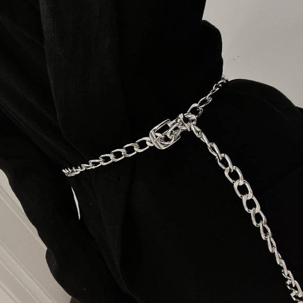 Cinturón Cadena Metal Hip Hop Estilo Urbano Europeo Americano
