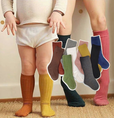 Calcetines Escolares Lisos para Niños - Mediano Confort Diario