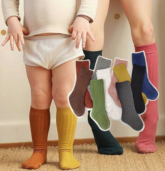 Calcetines Escolares Lisos para Niños - Mediano Confort Diario
