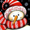 Pintura de Diamantes 5D - Muñeco de Nieve Navideño