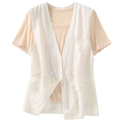 Chaleco Estilo Japonés de Algodón - Chaqueta Suelta y Casual - Image 4
