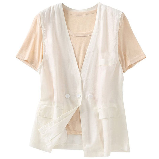 Chaleco Estilo Japonés de Algodón - Chaqueta Suelta y Casual - Image 4