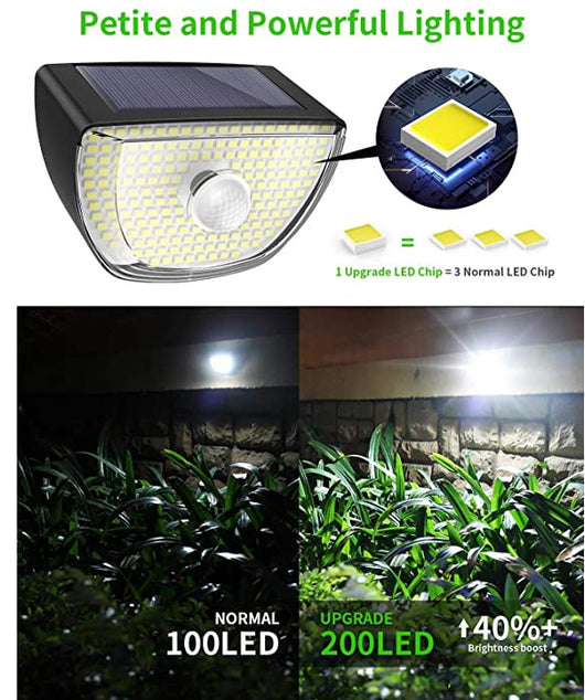 Lámpara Solar LED 200 para Exterior - Iluminación Inteligente de Patio - Image 5