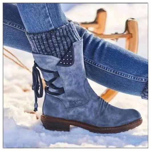 Botas Martin de Lana Retro con Correas Ajustables - Image 3