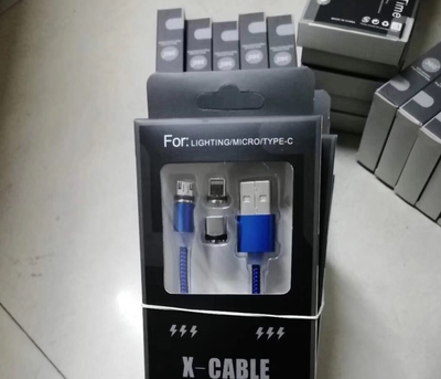 Cable de Carga Magnético Triple Conector USB-C para Android - Image 3
