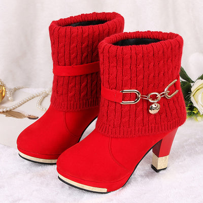Botas de Lana Acolchada con Forro Térmico