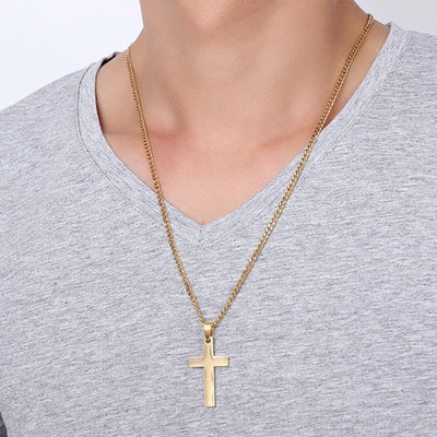Colgante de Cruz para Hombre | Joyería Clásica de Acero Inoxidable - Image 12