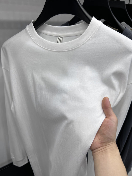 Camiseta Hombre Algodón Premium Cuello Redondo Hombro Descubierto - Image 29