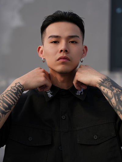 Camisa de Trabajo Rap Style con Bordado Exclusivo para Hombre - Image 11