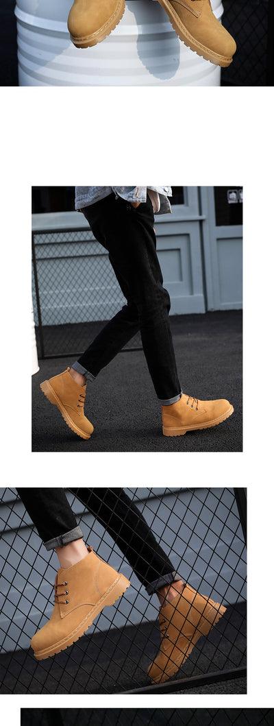 Botas Altas Retro con Cordones para Hombre - Estilo Outdoor - Image 10