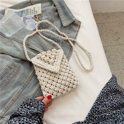 Bolsa Tejida al Hombro Estilo Occidental con Textura de Mensajero - Image 16