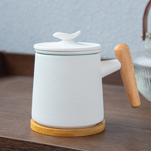 Taza Térmica de Cerámica con Separador de Agua para Té y Café - Image 8