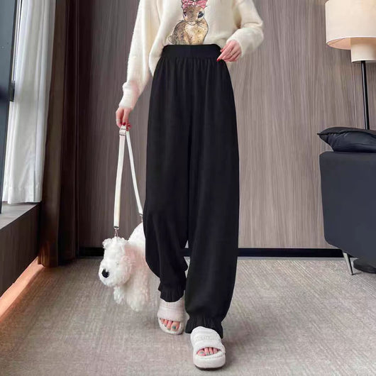 Pantalones Harem Tejidos Cómodos Estilo Coreano para Mujer - Image 6