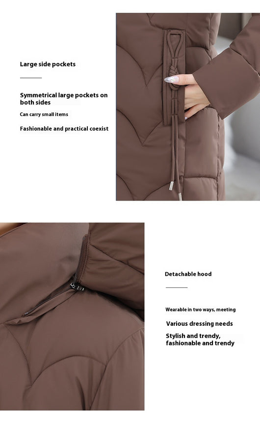 Abrigo Acolchado de Algodón Suelto Talla Pequeña Premium - Image 13