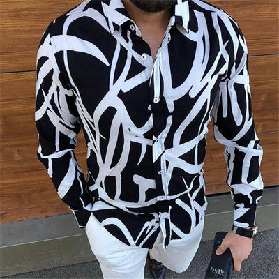 Camisa Casual Entallada de Manga Larga para Hombre - Image 16