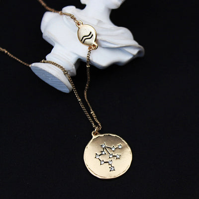 Colgante Dorado de los 12 Signos del Zodiaco - Image 29
